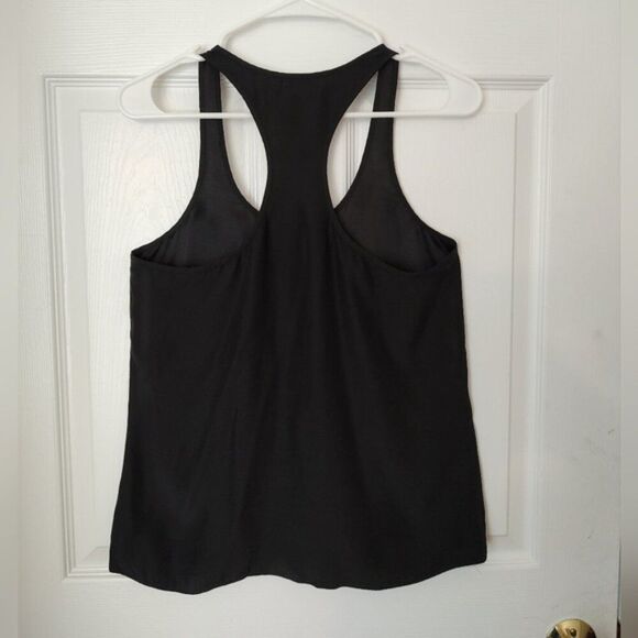 Parker silk pleated tank top blouse S - Picture 5 of 8